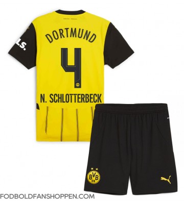 Borussia Dortmund Nico Schlotterbeck #4 Hjemmebanetrøje Børn 2024-25 Kortærmet (+ Korte bukser)